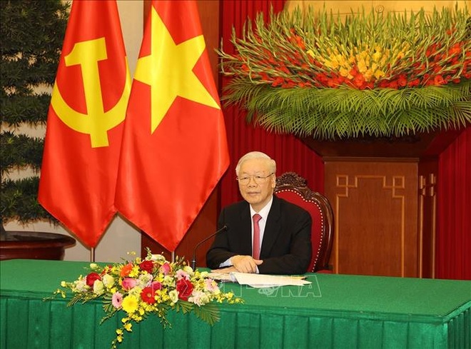 Tổng Bí thư Nguyễn Phú Trọng điện đàm Tổng Bí thư, Chủ tịch nước Trung Quốc - 1 Tổng Bí thư Nguyễn Phú Trọng điện đàm Tổng Bí thư, Chủ tịch nước Trung Quốc - 1