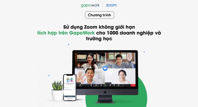 Chương trình sử dụng Zoom không giới hạn tích hợp trên GapoWork - 1 Chương trình sử dụng Zoom không giới hạn tích hợp trên GapoWork - 1