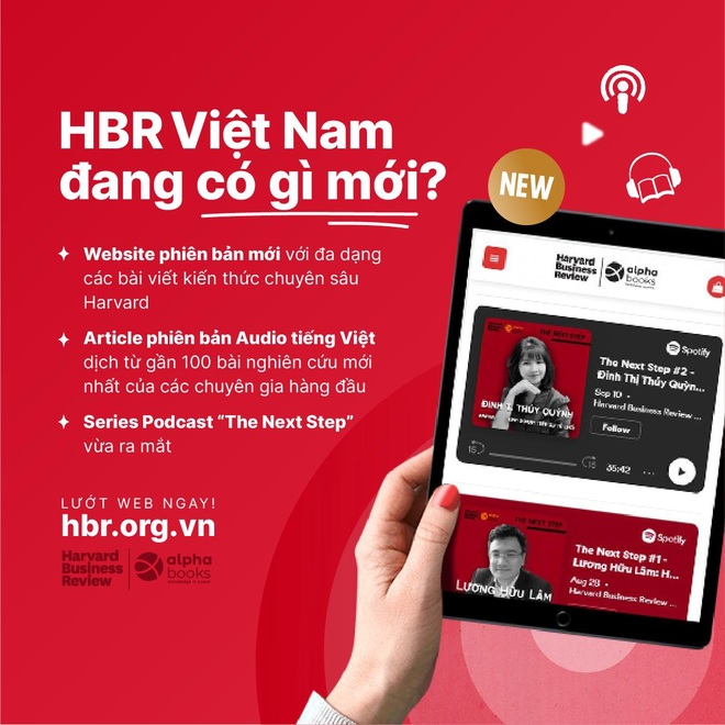 Tham vọng đưa số người đọc sách lên tương đương Mỹ, HBR Vietnam dẫn dắt hành trình xuất bản số - 1