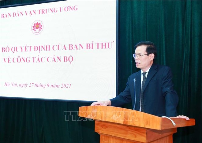 Ông Triệu Tài Vinh được điều động làm Phó Trưởng ban Ban Dân vận Trung ương - 2