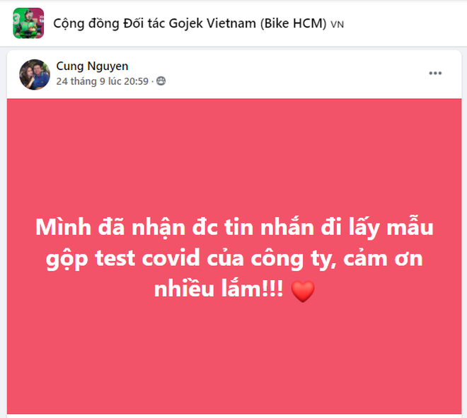 Tài xế Gojek hào hứng đi xét nghiệm Covid-19 để tiếp tục hoạt động - 1 Tài xế Gojek hào hứng đi xét nghiệm Covid-19 để tiếp tục hoạt động - 1