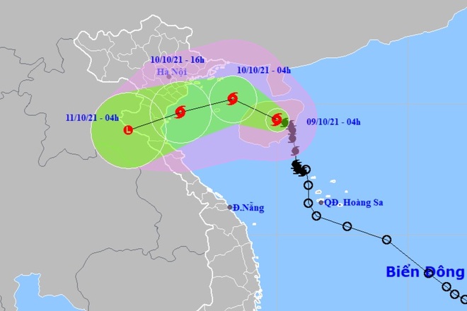 Bão số 7 đang đi vào Vịnh Bắc Bộ, sẵn sàng sơ tán dân khỏi vùng nguy hiểm - 1