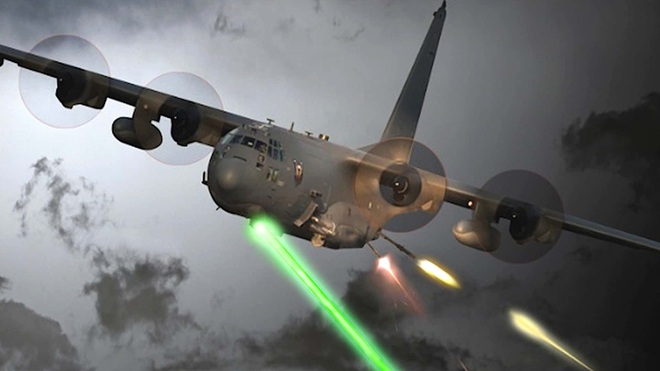 Mỹ đưa vũ khí laser lên lô cốt bay AC-130J - 1