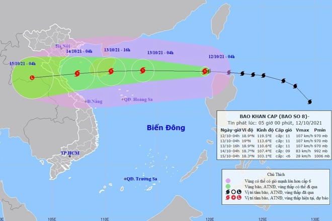 Bão Kompasu đã vào Biển Đông - 1