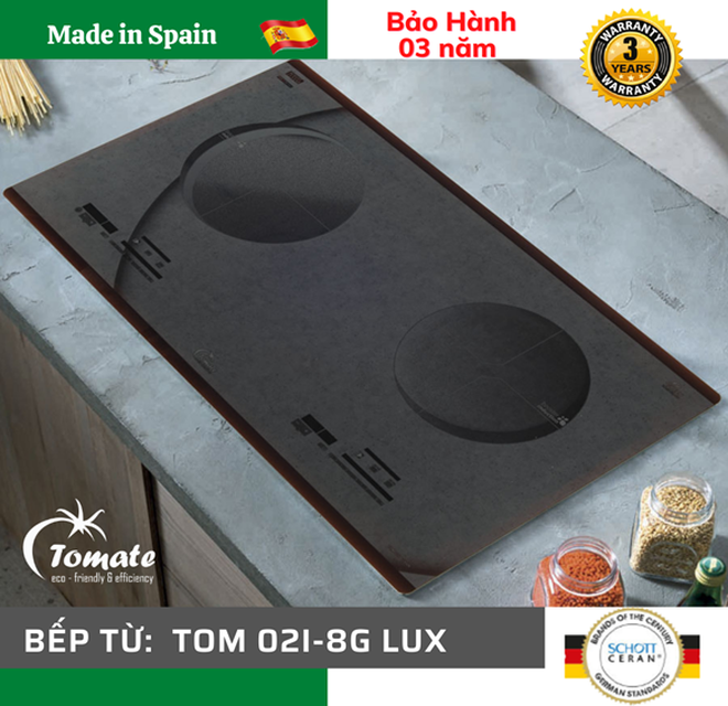 Bếp từ Tomate 8G LUX: Sử dụng công nghệ hàng đầu thế giới - 2 Bếp từ Tomate 8G LUX: Sử dụng công nghệ hàng đầu thế giới - 2