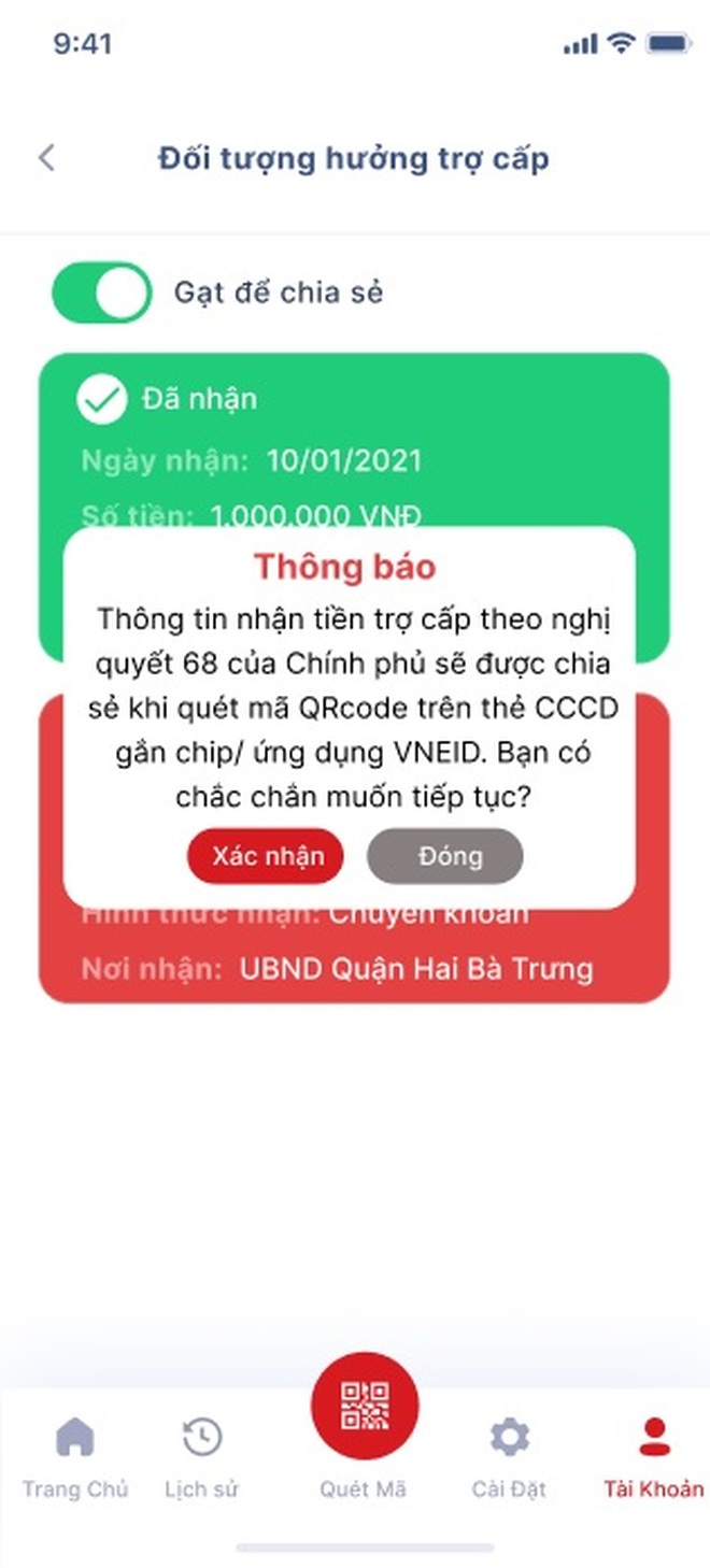 Bộ Công an tích hợp thông tin hưởng trợ cấp Covid-19 vào căn cước công dân - 5