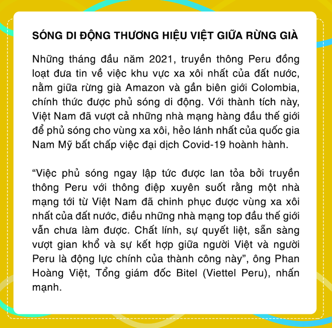 Đằng sau cú tăng trưởng ngoạn mục của Viettel Peru giữa đại dịch - 1 Đằng sau cú tăng trưởng ngoạn mục của Viettel Peru giữa đại dịch - 1