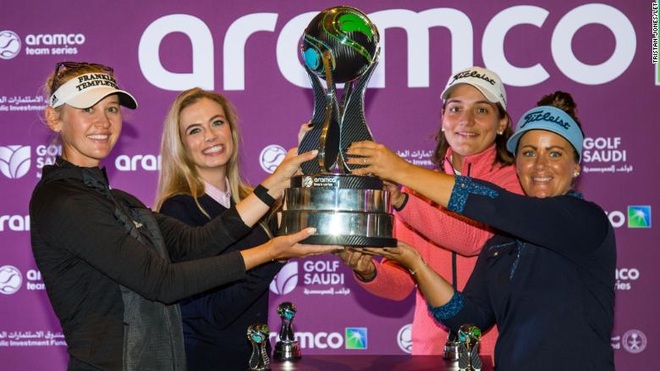 Đội của Jessica Korda thắng giải Aramco Team Series trong điều kiện hy hữu - 1