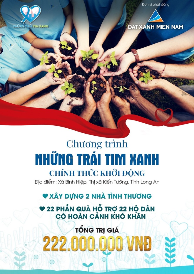 Chương trình Những trái tim xanh - Đất Xanh Miền Nam đồng hành cùng cộng đồng, lan tỏa yêu thương - 2 Chương trình Những trái tim xanh - Đất Xanh Miền Nam đồng hành cùng cộng đồng, lan tỏa yêu thương - 2