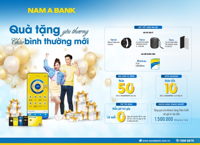 Nam A Bank triển khai mưa ưu đãi chào bình thường mới - 1 Nam A Bank triển khai mưa ưu đãi chào bình thường mới - 1