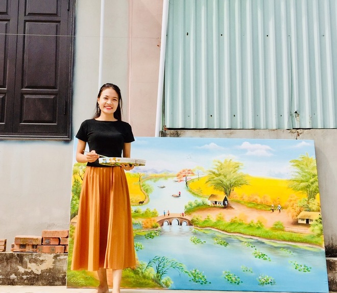 Bỏ phố về quê vì dịch, cô gái Nam Định mở lớp dạy vẽ miễn phí cho trẻ em - 2 Bỏ phố về quê vì dịch, cô gái Nam Định mở lớp dạy vẽ miễn phí cho trẻ em - 2