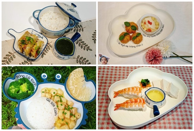 Mẹ bỉm sữa Hà Nội bày trí bữa ăn dặm cho con đẹp như nhà hàng - 2 Mẹ bỉm sữa Hà Nội bày trí bữa ăn dặm cho con đẹp như nhà hàng - 2