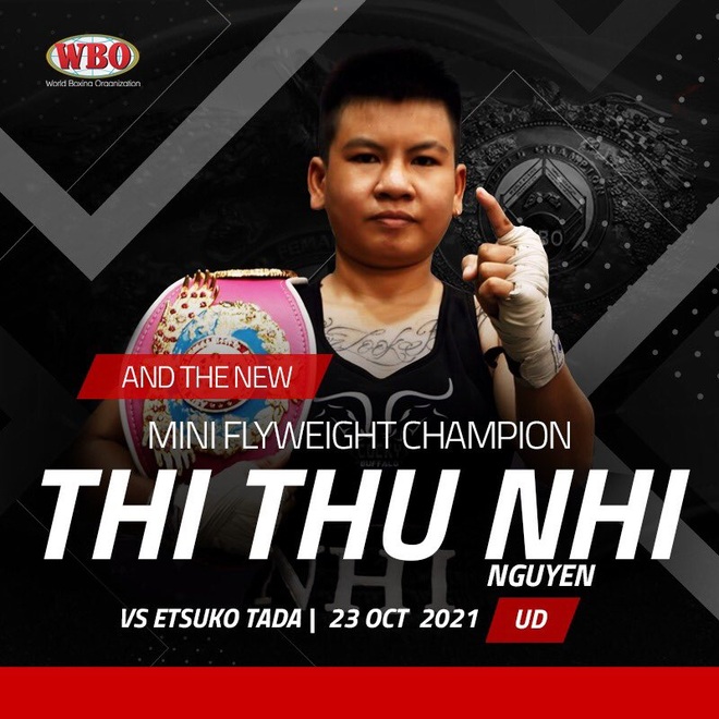 Đối thủ khiếu nại, Thu Nhi vẫn được WBO công nhận đai vô địch - 1 Đối thủ khiếu nại, Thu Nhi vẫn được WBO công nhận đai vô địch - 1
