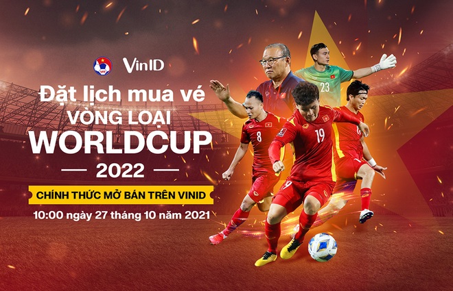 VinID mở bán vé hai trận đấu của tuyển Việt Nam tại vòng loại World Cup 2022 - 1