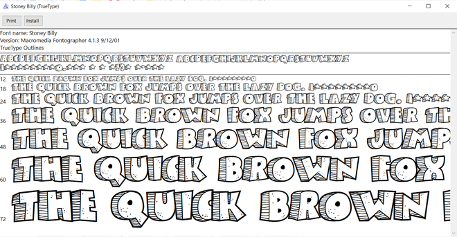 Bộ font chữ hiệu ứng 3D giúp soạn văn bản đẹp mắt và ấn tượng ...
