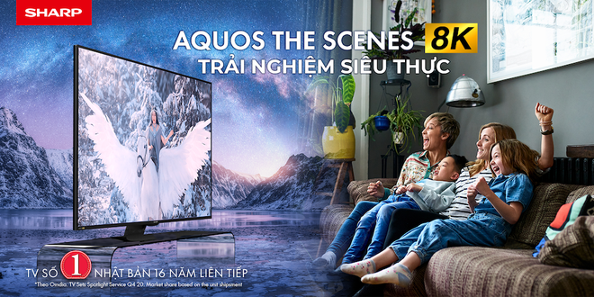 Sharp ra mắt TV 8K thế hệ thứ 2 với công nghệ màu sắc độc quyền mới - 1 Sharp ra mắt TV 8K thế hệ thứ 2 với công nghệ màu sắc độc quyền mới - 1