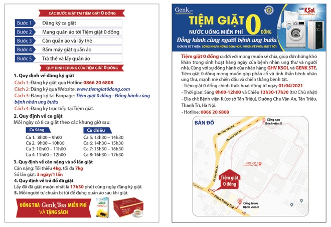 Tiệm giặt 0 đồng và cung cấp nước uống miễn phí đã hoạt động trở lại - 2 Tiệm giặt 0 đồng và cung cấp nước uống miễn phí đã hoạt động trở lại - 2