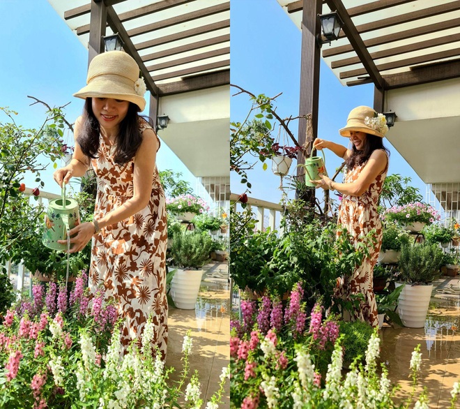 Vườn cổ tích hơn 20 loại hoa rực rỡ của nữ diễn viên tài năng ở Hà Nội - 5 Vườn cổ tích hơn 20 loại hoa rực rỡ của nữ diễn viên tài năng ở Hà Nội - 5