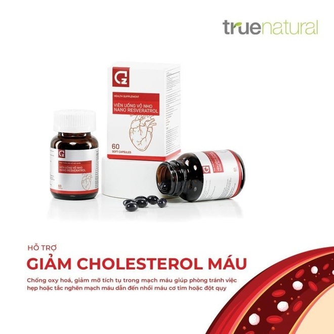 True Natural ra mắt sản phẩm hỗ trợ hạ mỡ máu từ vỏ nho - 2 True Natural ra mắt sản phẩm hỗ trợ hạ mỡ máu từ vỏ nho - 2