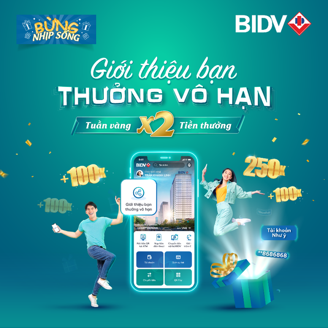 Giới thiệu bạn - Thưởng vô hạn với BIDV SmartBanking - 1 Giới thiệu bạn - Thưởng vô hạn với BIDV SmartBanking - 1