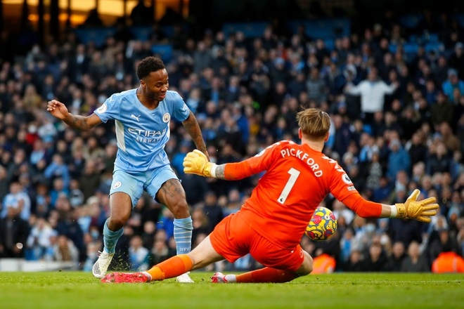 Đè bẹp Everton, Man City tiếp tục bám đuổi Chelsea - 1