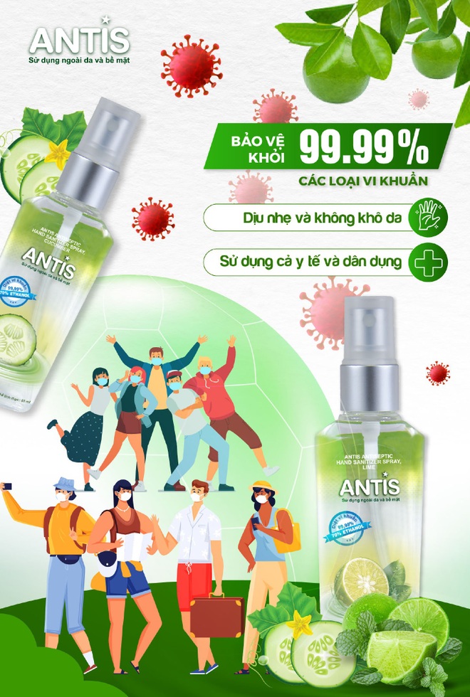 Antis Việt Nam tặng 300.000 chai nước rửa tay Antis diệt 99,99% vi khuẩn - 1 Antis Việt Nam tặng 300.000 chai nước rửa tay Antis diệt 99,99% vi khuẩn - 1