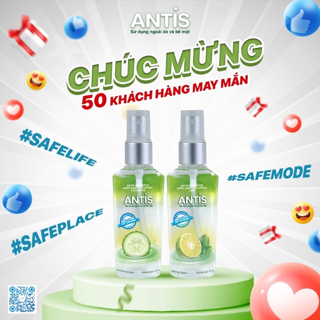 Antis Việt Nam tặng 300.000 chai nước rửa tay Antis diệt 99,99% vi khuẩn - 2 Antis Việt Nam tặng 300.000 chai nước rửa tay Antis diệt 99,99% vi khuẩn - 2