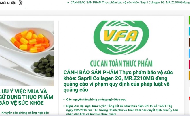 Bộ Y tế cảnh báo 2 loại thực phẩm chức năng quảng cáo như thuốc chữa bệnh - 1