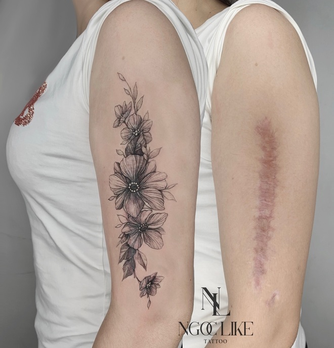 Flower tattoo  Hình xăm Xăm Hình xăm màu