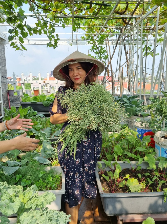 Người phụ nữ Sài Gòn tậu vài trăm bao đất, làm vườn trên cao đẹp mê - 11 Người phụ nữ Sài Gòn tậu vài trăm bao đất, làm vườn trên cao đẹp mê - 11