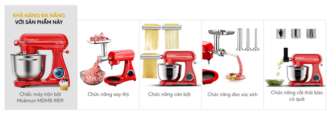 Làm bánh chuyên nghiệp với máy trộn bột hiệu suất cao Midimori vừa ra mắt - 3 Làm bánh chuyên nghiệp với máy trộn bột hiệu suất cao Midimori vừa ra mắt - 3