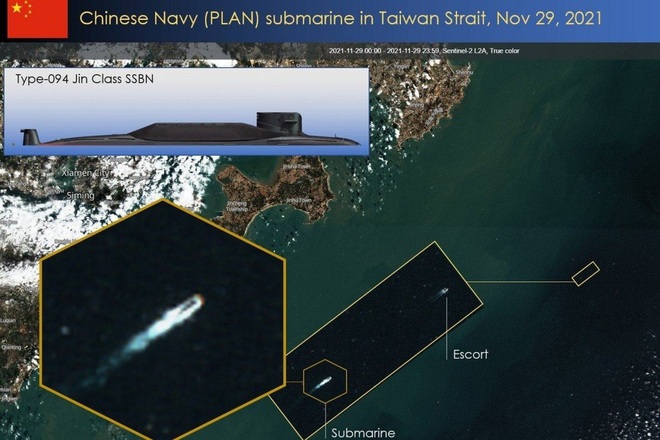 Chuyên gia Mỹ: Tàu ngầm hạt nhân Trung Quốc nổi lên ở eo biển Đài Loan - 1