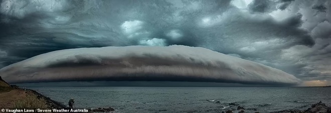 Kỳ lạ đám mây khổng lồ hình cá voi giăng ngang bầu trời - 1
