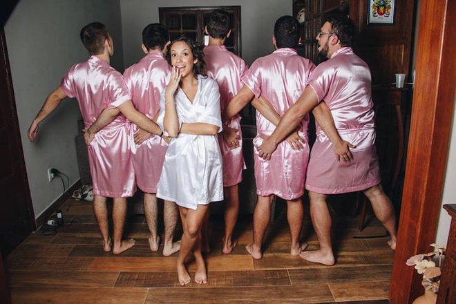 Không có hội chị em bạn dì, cô gái mời đám bạn trai làm... phù dâu - 6 Không có hội chị em bạn dì, cô gái mời đám bạn trai làm... phù dâu - 6
