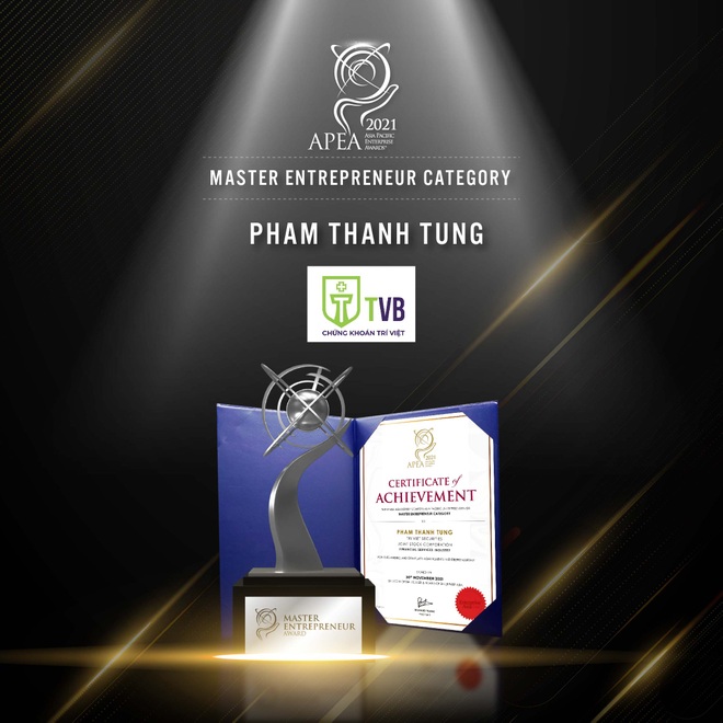 Chủ tịch Phạm Thanh Tùng và Chứng khoán Trí Việt (TVB) được tôn vinh tại APEA 2021 - 2
