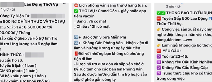 Hiểm họa khôn lường khi công nhân ham làm thời vụ để kiếm lương cao - 1