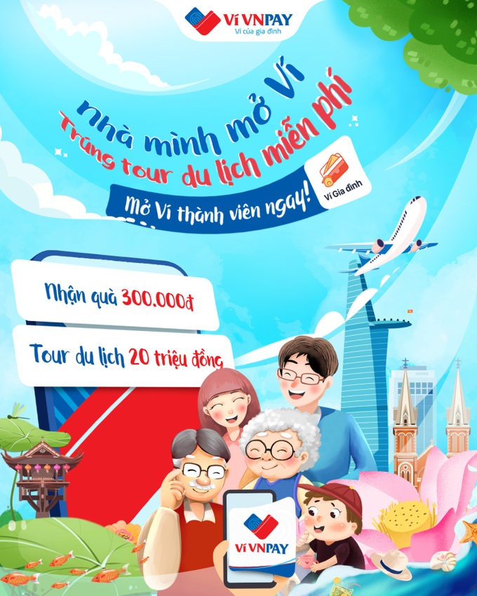 Mở ví VNPAY, săn tour du lịch miễn phí mỗi tuần