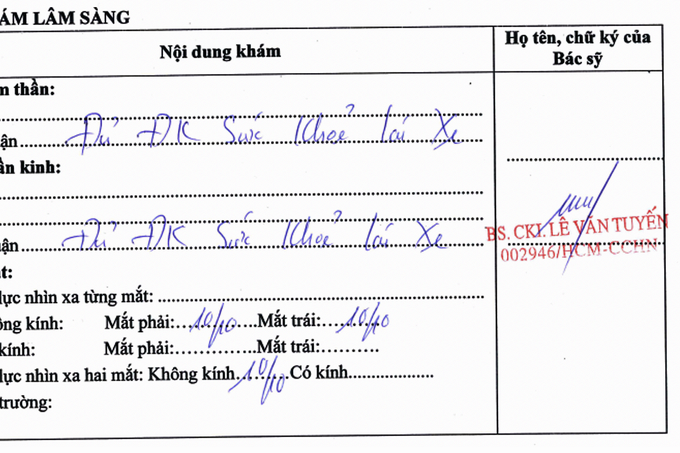 Bệnh viện ở TPHCM liên tục bị giả con dấu, chữ ký để làm giấy khám sức khỏe