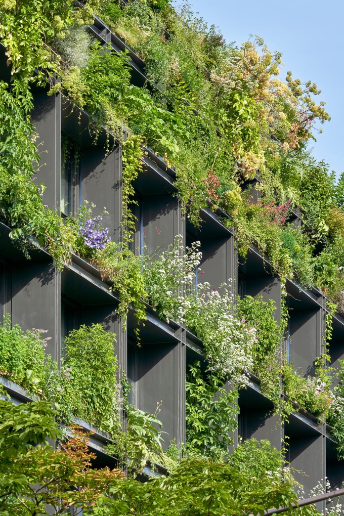 Tòa nhà phủ cây xanh mang thiên nhiên trở lại thành phố
