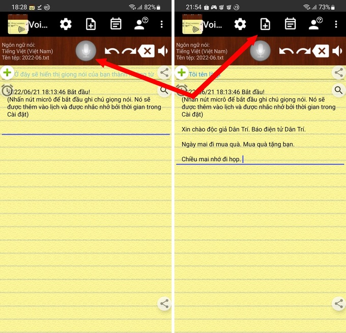 Tạo ghi chú trên smartphone bằng giọng nói tiếng Việt - 2