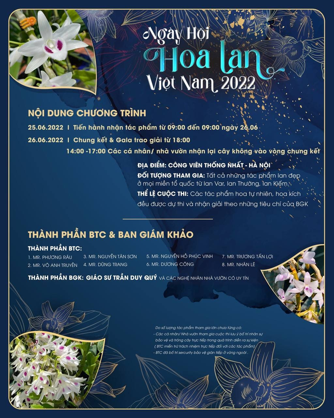 Cuộc thi hoa lan với quy mô lớn nhất từ trước đến nay ở Hà Nội ...