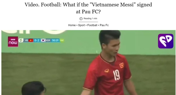 Thực hư thông tin Quang Hải gia nhập Pau FC - 1