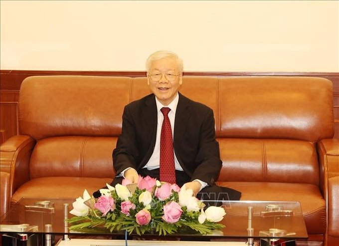 Tổng Bí thư Nguyễn Phú Trọng điện đàm với Thủ tướng Campuchia Hun Sen - 1