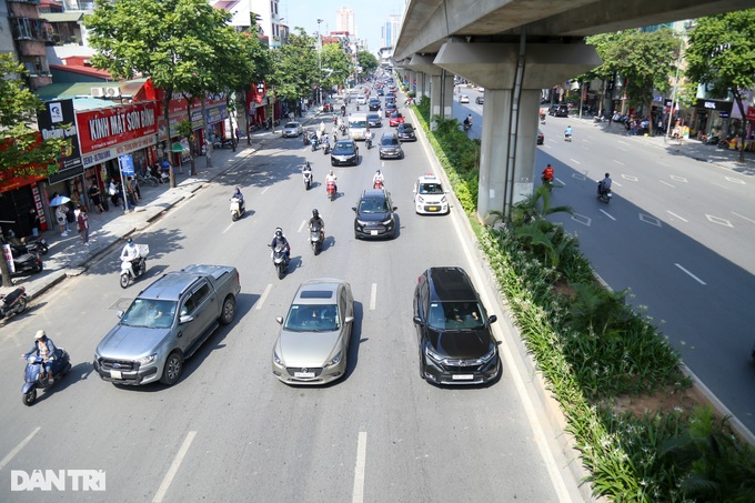 Tuyến đường đầu tiên ở Hà Nội sắp tách làn riêng cho xe buýt, xe máy - 6