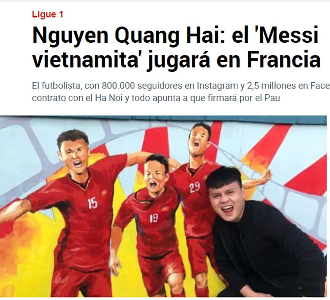Báo thể thao nổi tiếng thế giới bình luận về vụ Quang Hải sang Pháp - 1