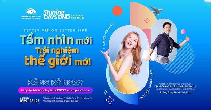 Phẫu thuật tật khúc xạ tại Bệnh viện Mắt Quốc tế DND: Ưu đãi đến 30% chi phí