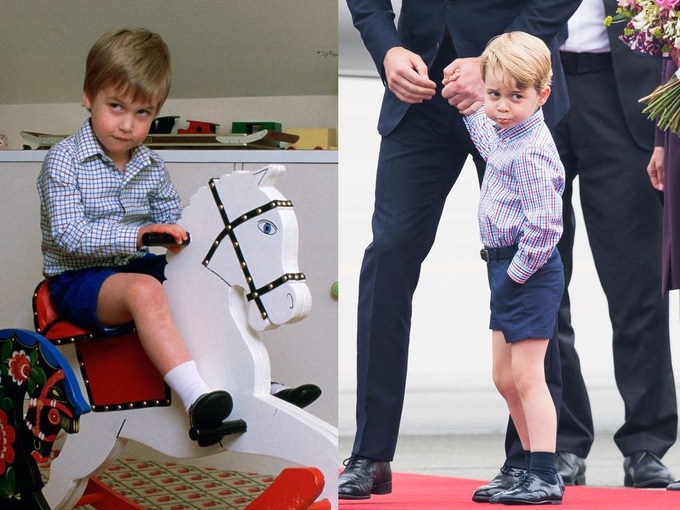 Hoàng tử George và loạt trang phục đáng yêu giống hệt bố