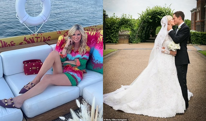 Nicky Hilton lấy lại dáng thon sau khi sinh con thứ ba cho chồng đại gia