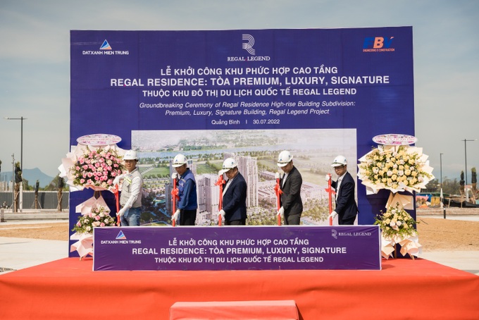 Lễ khởi công khu phức hợp cao tầng Regal Residence tại khu đô thị du lịch quốc tế Regal Legend.
