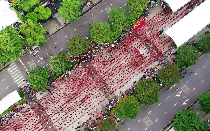 3.000 thiếu nhi đồng diễn flashmob chào mừng Đại hội Đoàn - 2